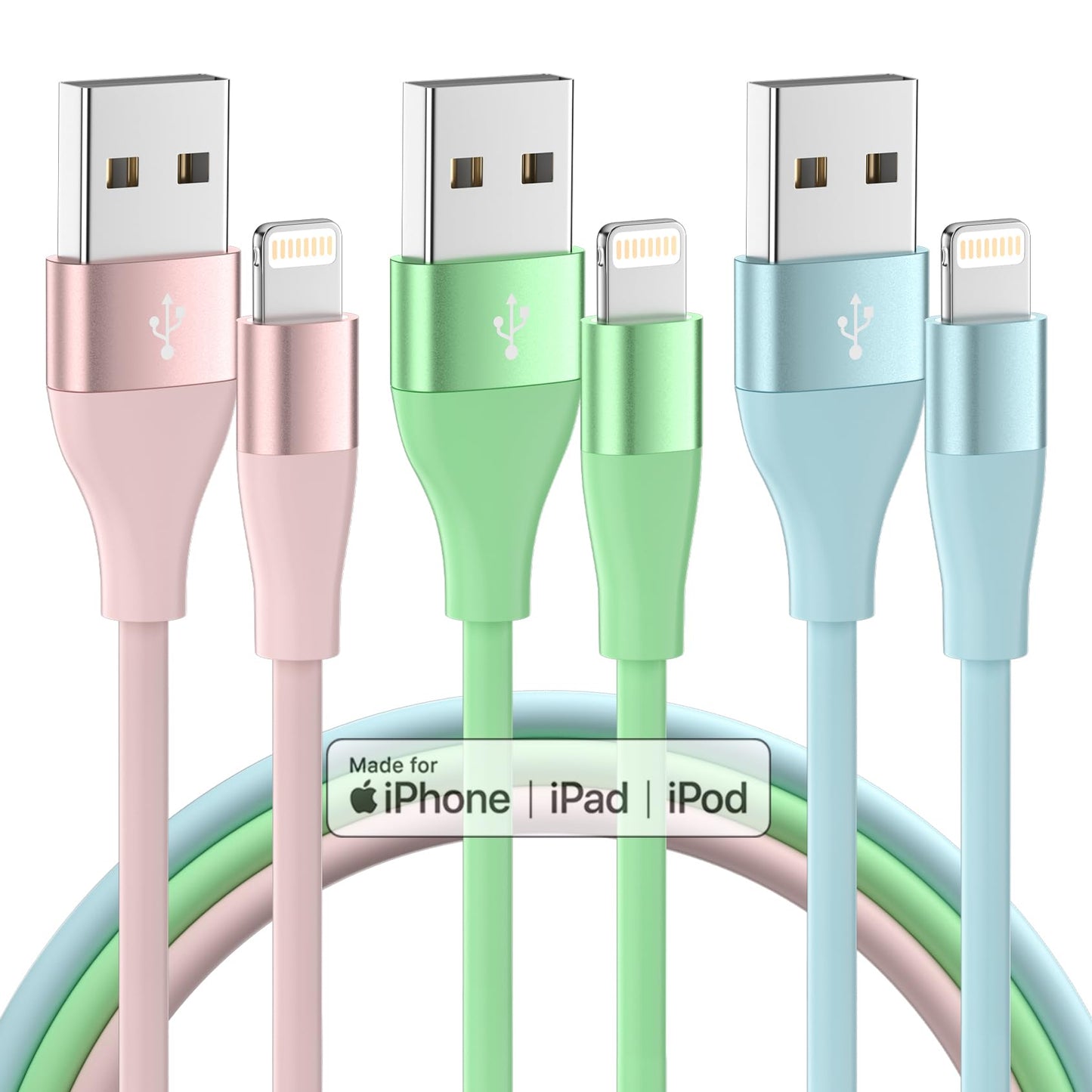 iPhone Charger 3Pack 10 FT Apple MFi Certified Lightning Cable Fast Charging iPhone Charger Cord Compatible with iPhone 14 13 12 11 Pro Max XR XS X 8…
