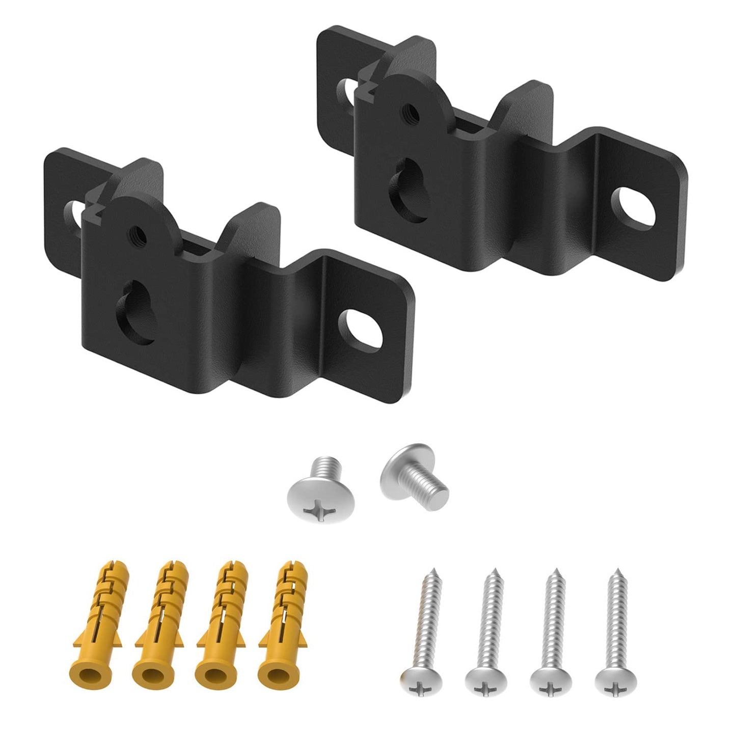 JINGer Universal Speaker Wall Mount for Sony, Vizio, Samsung, Roku, and More Sound Speakers, Mounted Under TV on Wall