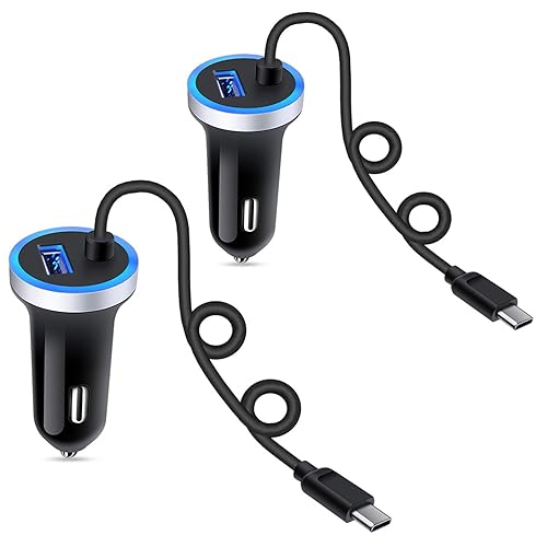 Fast Car Charger for Samsung Galaxy A57 A37 S26 S25 S24 S23 S22 S21 A17 A56 A36 A26 A16 A15 A25 A35 A55 A54 A14 A53 Z Fold7 Z Flip7,3.4A USB C Car