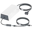 Starlink Gen 3 Power Supply, 195W Replacement AC Adapter 57V 3.45A Power Supply, with6.5FT Detachable DC Cable for Starlink Gen 3 Standard Kit