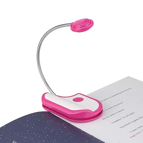 HONGUT Amber Reading Light Rechargeable, Book Light Kids for Reading in Bed, Clip On Reading Book Light, 2 Lighting Modes, Blue Light Blocking