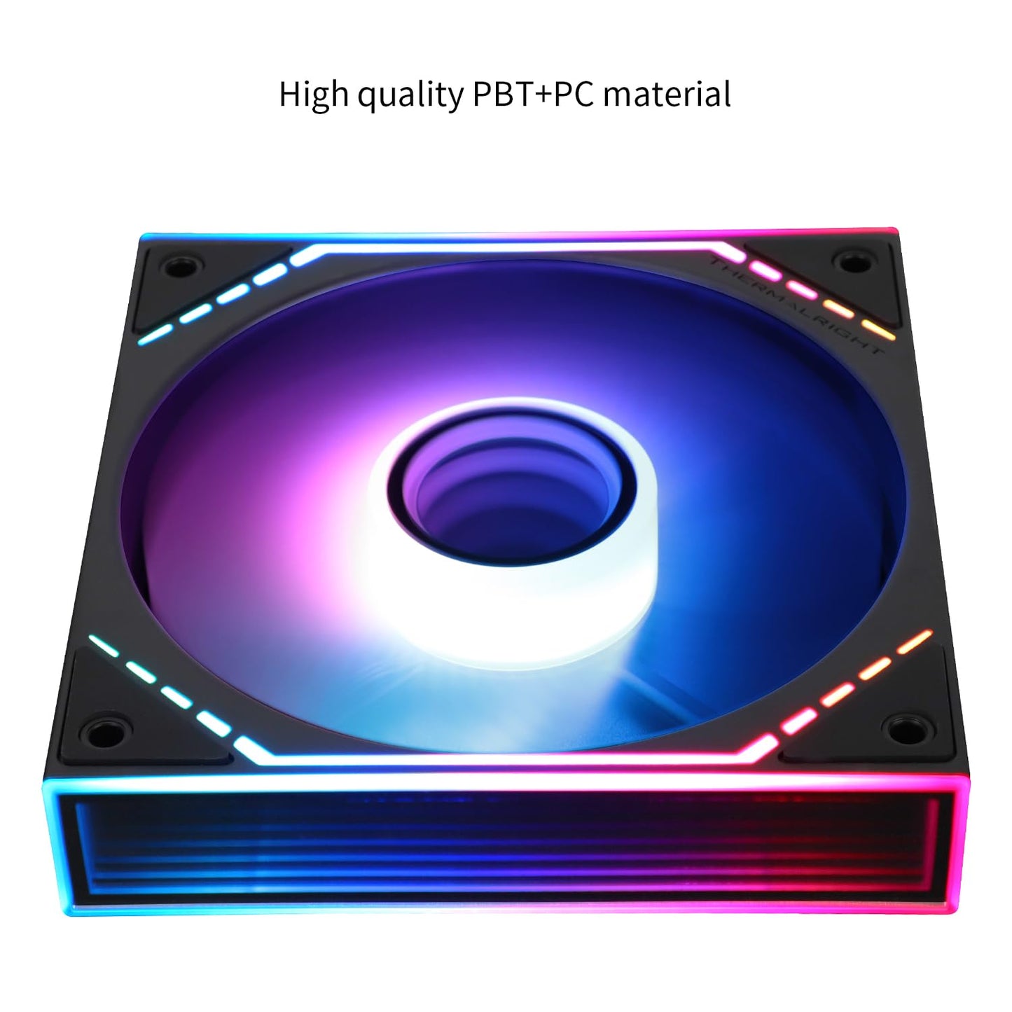 Thermalright TL-M12R-S CPU Case Fan, 120mm with ARGB Mirror Light Effect,4pin PWM Silent Computer Cooler ARGB Fan, for Case CPU Liquid Cooler and CPU