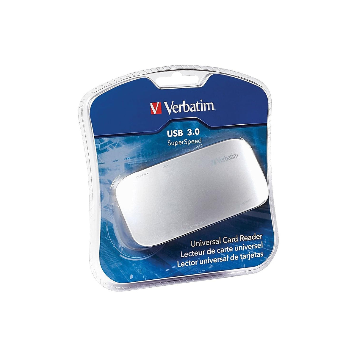 Verbatim Universal Card Reader, USB 3.0 - Silver (97706)
