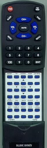 Replacement Remote Control for FUJITSU PRMS103S, P63XTA51UB, 8119018015, P50XTA51UB