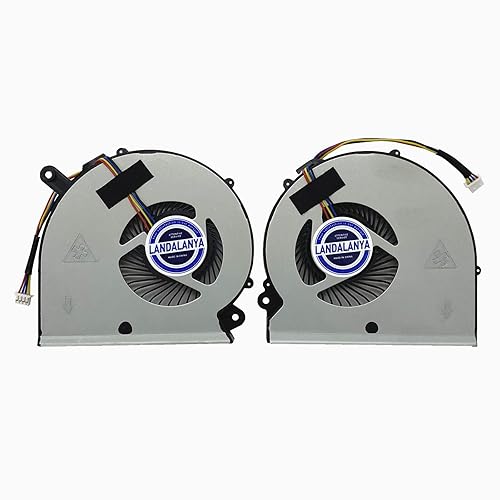LANDALANYA Replacement New Laptop CPU and GPU Cooling Fan for Gigabyte RP64W PR65 Aero14 Aero15 15X 15W 15P 15KB V8 X9 Y9 aero15 Classic sa Series