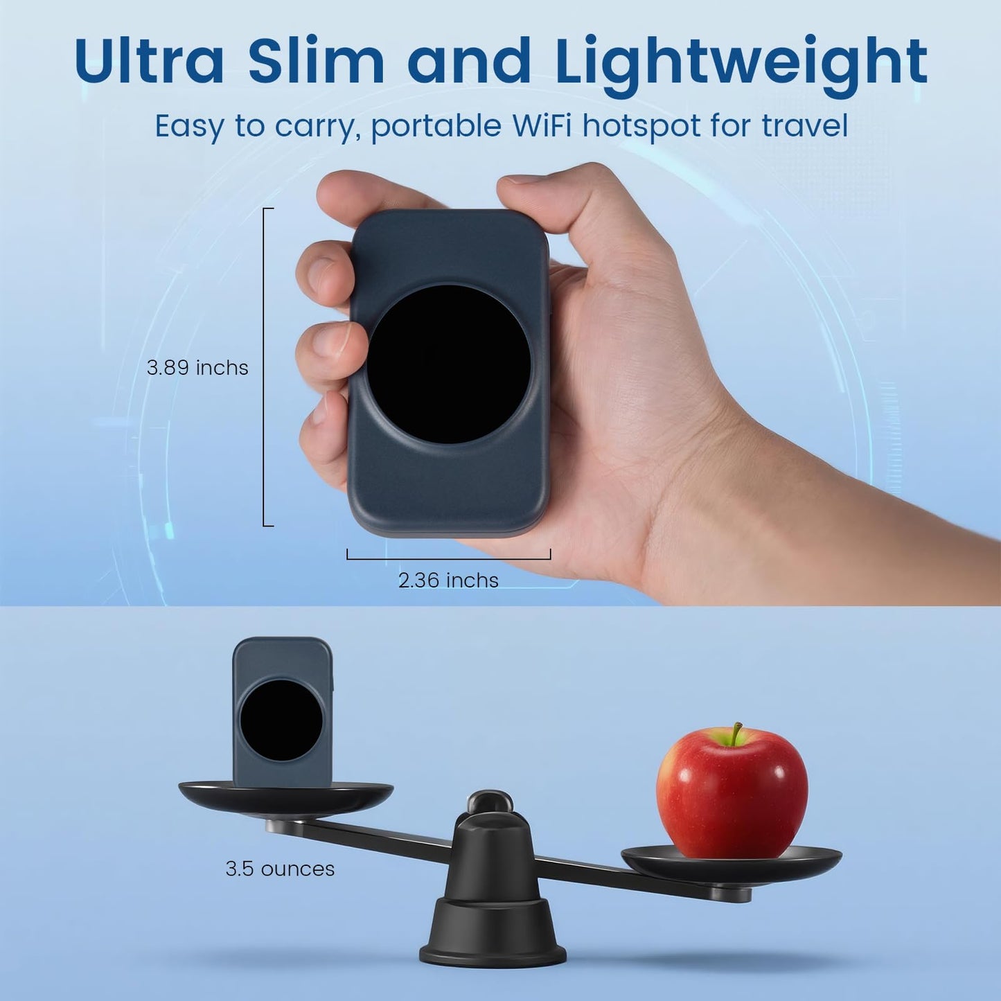 Statelinker S2 Portable WiFi Hotspot,10GB Free USA Data for 30 Days,No Sim Card Needed,4g LTE Mobile Internet Travel Router for USA,8 Device