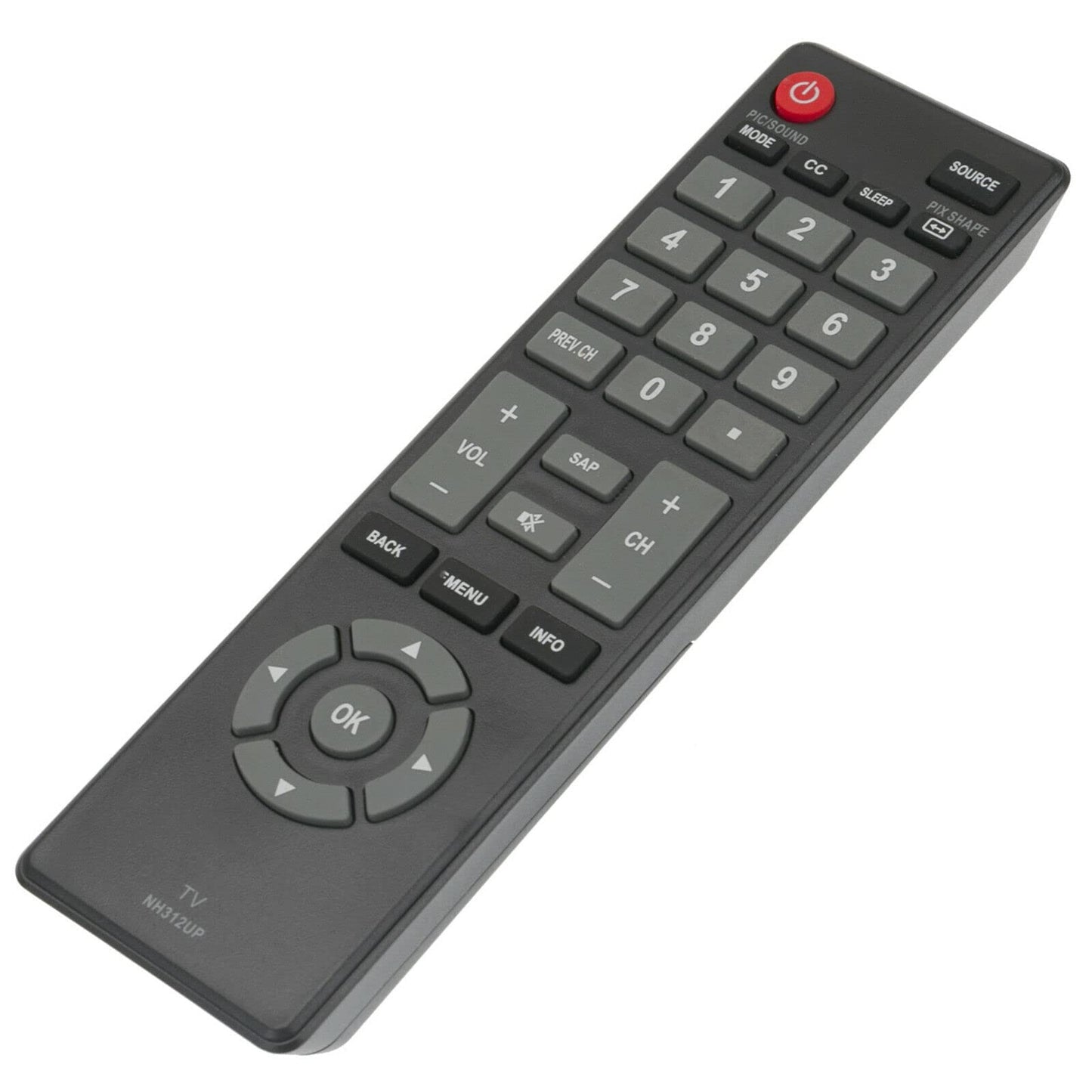Replaced Remote NH312UP Compatible with Sanyo TV FW40D36F FW43D25F FW50D36F FW32D06F