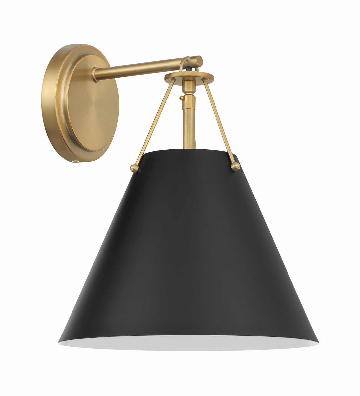 Crystorama Xavier 1 Light Vibrant Gold Sconce