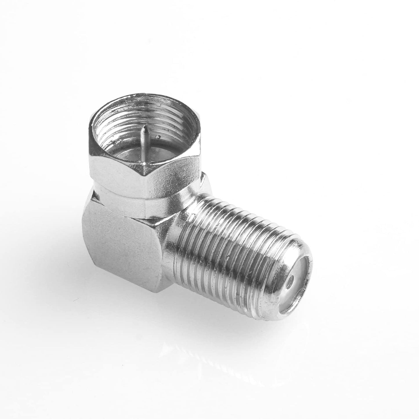 Fanbalunke Right Angle Coaxial Connector 12 Pcs RG6 F Type Female to Male Adapter F Type 90 Degree Coaxial Male to Female Cable Connector RG6 Adapter