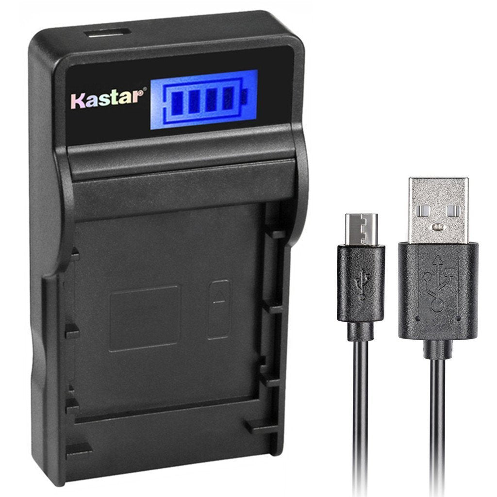 Kastar Slim LCD Charger for Fujifilm NP-50 BC-50 BC-45W and Fuji FinePix F200EXR F75EXR F70EXR F100fd F60fd F50fd XF1 XP100 XP150 XP170 X20 F605EXR
