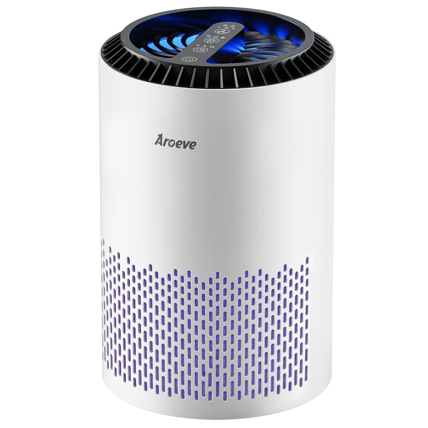 AROEVE Air Purifiers for Bedroom with Sleep Mode Speed Control-MK01A(White)