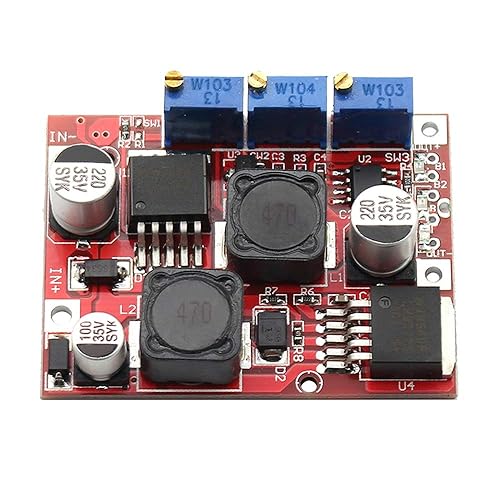 Fankerba DC Auto Boost Buck Converter Step Up Step Down Voltage Module Regulator LM2596 LM2577 4-35V to 1.25-25V 4A with CC CV Charging