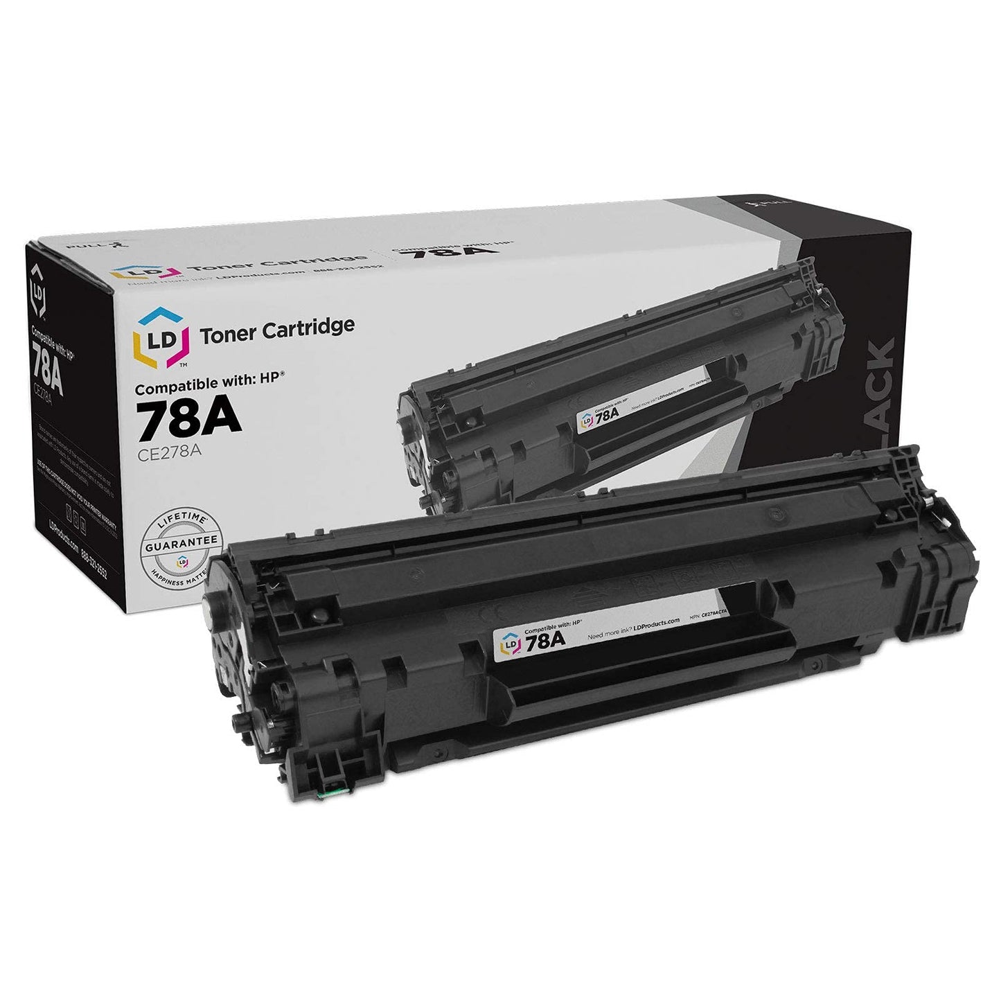 LD Products Compatible Toner Cartridge Replacement for (1-Pack, Black) HP 78A CE278A for in use HP LaserJet Pro / LaserJet M1536dnf, M1537dnf