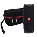 JBL FLIP 5 Portable Speaker IPX7 Waterproof Bundle with gSport Deluxe Hardshell Case (Black)