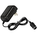 12V Power Supply AC to DC Converter Wall Plug to Car Cigarette Lighter Power Adapter, 110V-240V to 12V Current 2A Max Power 24W Max for Car Shaver…