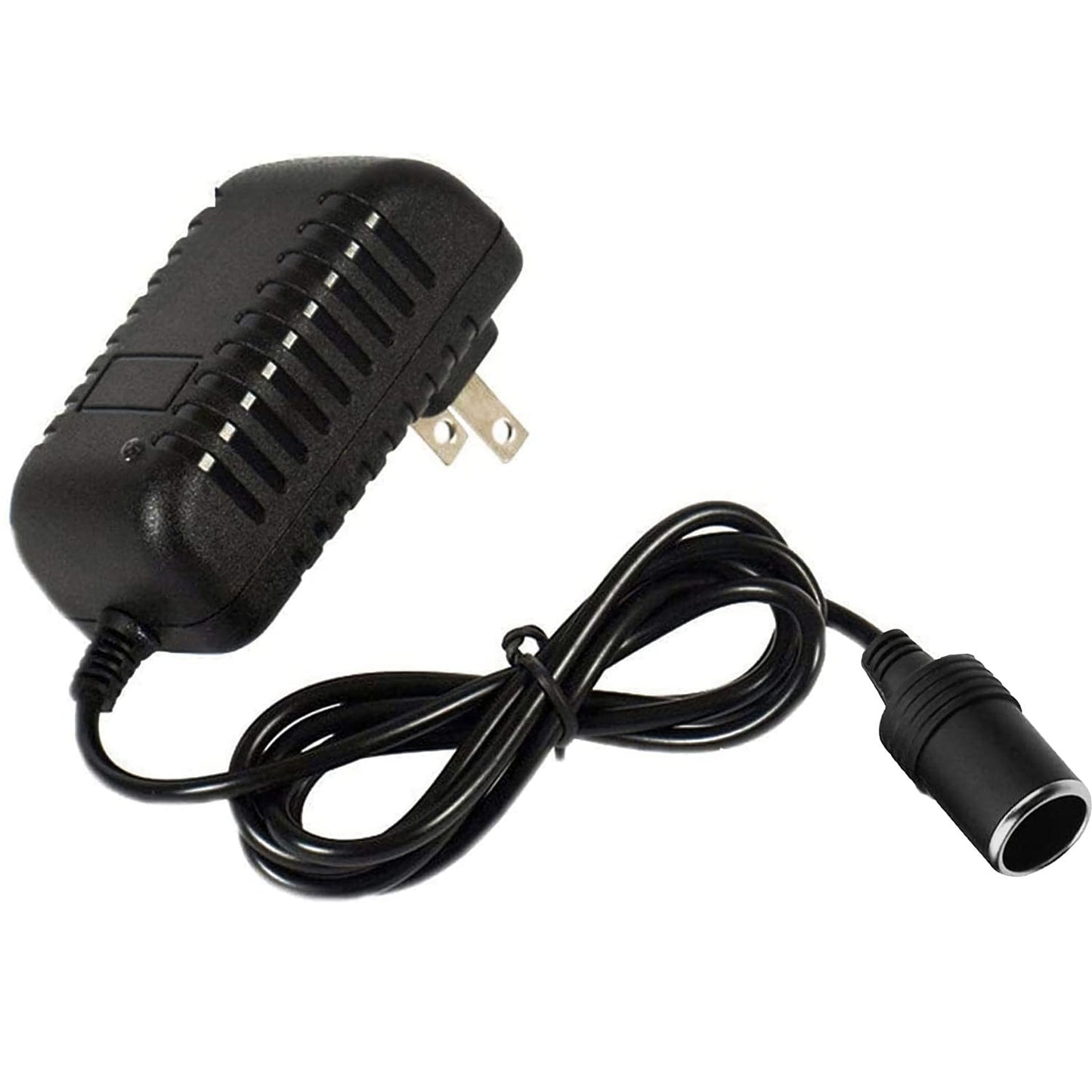 12V Power Supply AC to DC Converter Wall Plug to Car Cigarette Lighter Power Adapter, 110V-240V to 12V Current 2A Max Power 24W Max for Car Shaver…