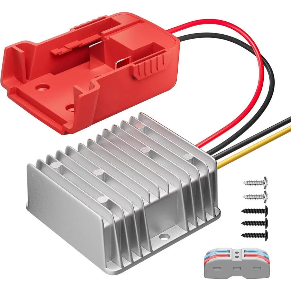 12V 20A 240W Buck Converter Regulator Compatible with Milwaukee 18V Tools for Power Wheel Robot Adapter