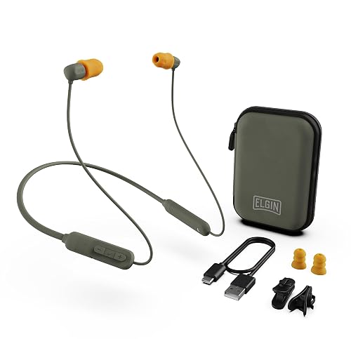 Elgin Discord Gen 3 Bluetooth Earplug Earbuds, OSHA Compliant Wireless in-Ear Headphones, 31dB NRR ANSI Certified Noise Isolation, Dynamic 8mm Driver