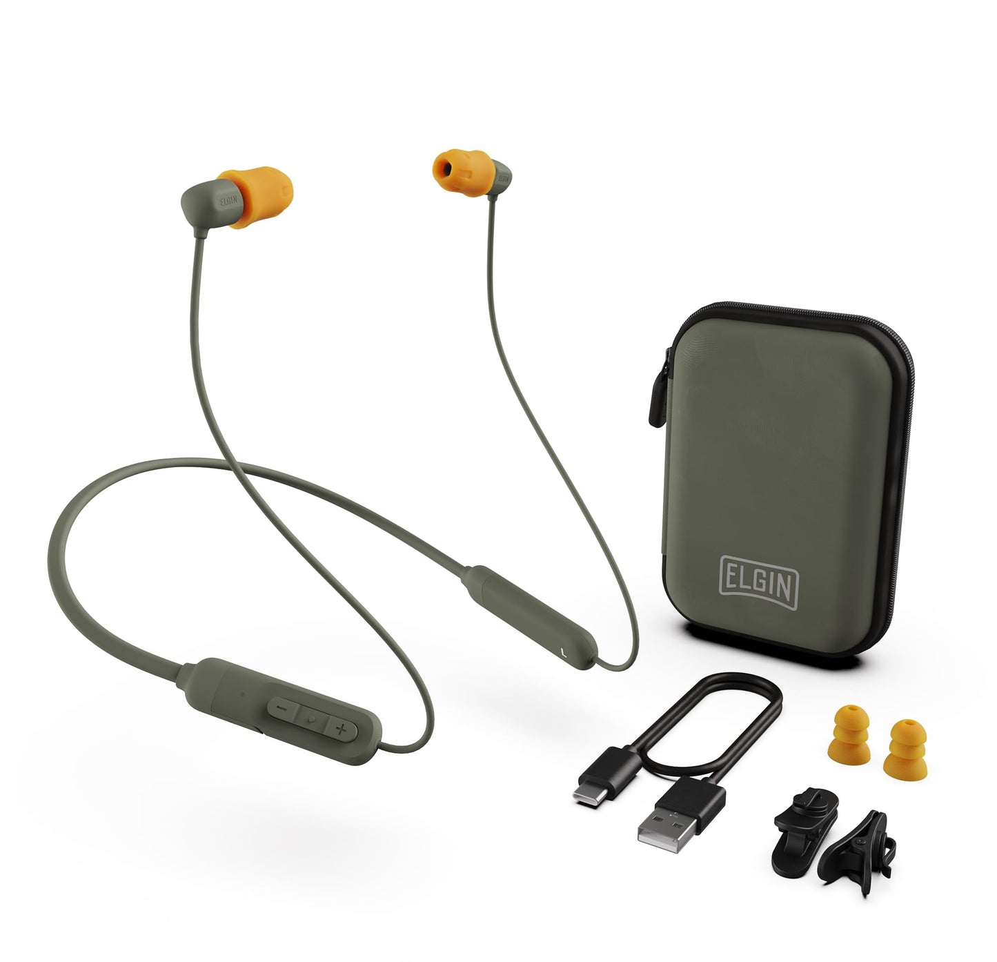Elgin Discord Gen 3 Bluetooth Earplug Earbuds, OSHA Compliant Wireless in-Ear Headphones, 31dB NRR ANSI Certified Noise Isolation, Dynamic 8mm Driver