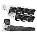 ANNKE 4K Surveillance Camera System, 8CH H.265+ NVR for 24/7 Recording, 8X 8MP PoE IP Camera with Mic, Smart Dual Light, Human&Vehicle Detection