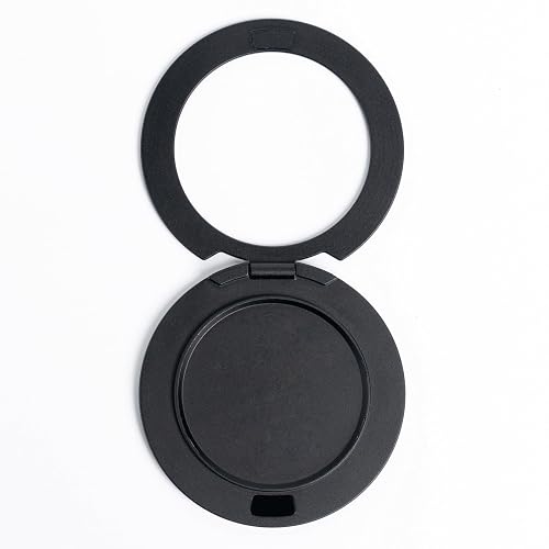Ganinno R Stand Magnetic Ring Holder for iPhone 12 13 14 15 16 Pro max Series, Ultra-Thin Aluminum Compatible with MagSafe Cases, Removable Grip Base