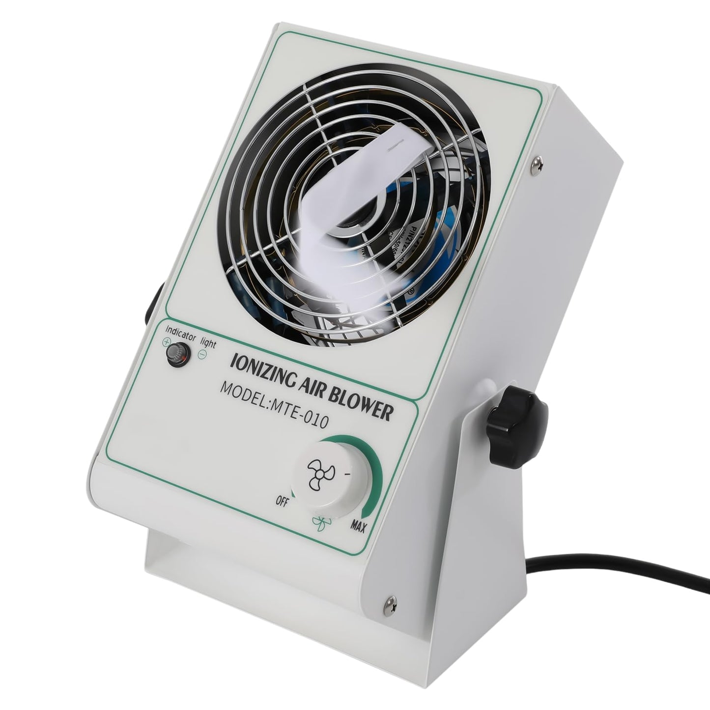 LNUJIUN Ionizing Air Blower 110V/60Hz Ionizer Desktop Fan Eliminator 25W Electrostatic Discharge Fan for Home, Production Lines, Assembly Lines