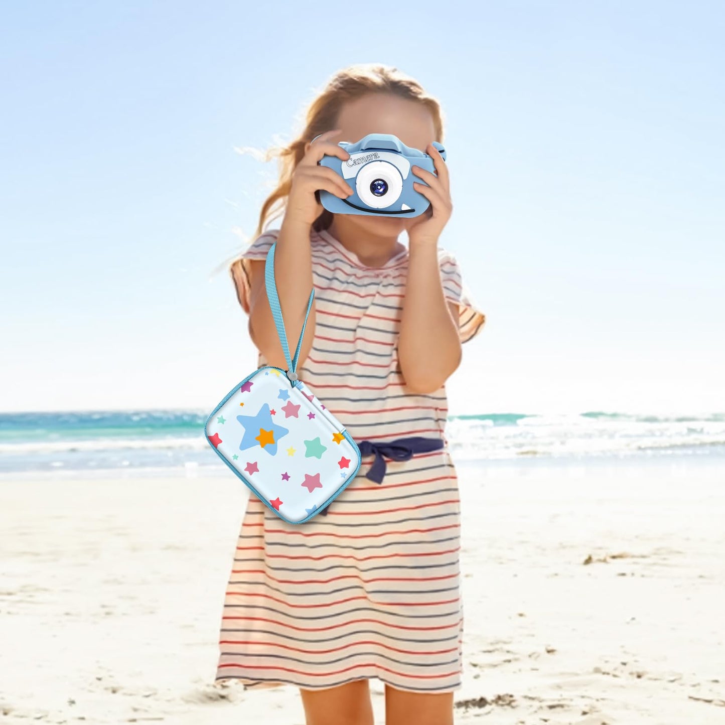 FINTIE Kids Camera Case Compatible with Goopow/Seckton/Dylanto/Mgaolo/Masterbee/CIMELR/Desuccus Kids Digital Camera Toys, Children Carrying Bag