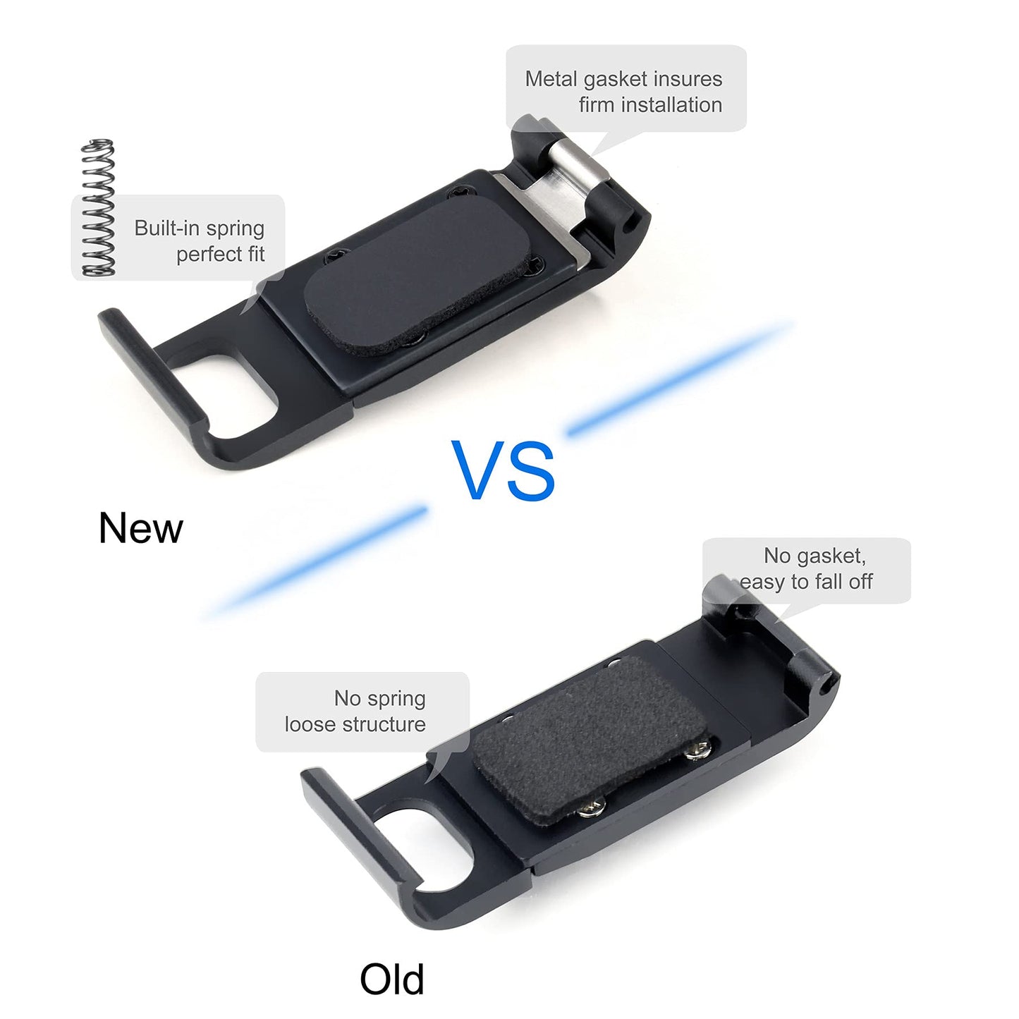SOONSUN Aluminum Side Door Cover for GoPro Hero 9 10 11 12 13 Black USB Pass-Through Battery Door Cover for Go Pro HERO9 HERO10 HERO11 HERO12 HERO13