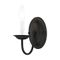 Livex Lighting 4151-04 Home Basics 1 Light Black Wall Sconce