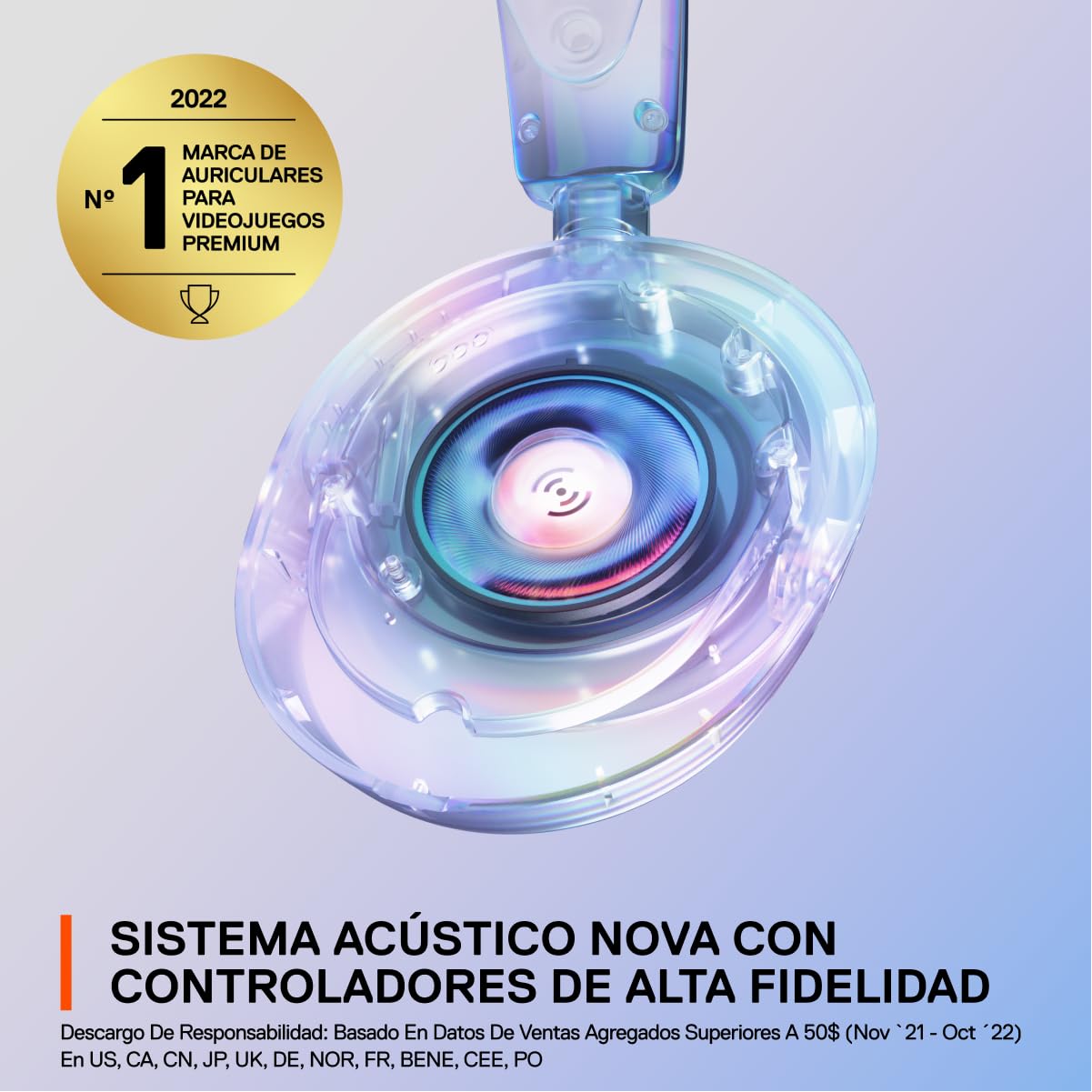 SteelSeries Arctis Nova 1P Multi-System Gaming Headset - Hi-Fi Drivers - 360° Spatial Audio - Comfort Design - Durable - Lightweight