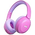 acer Kids Bluetooth Headphones, 85/94dB Volume Limiter, Foldable Wireless Over-Ear Headphones for iPad, Travel, 60H Playtime, Bluetooth 6.0, Built-in…
