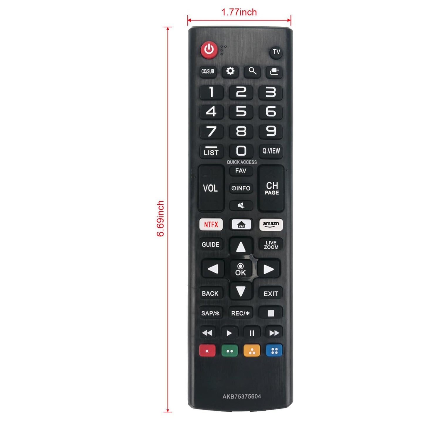 New AKB75375604 Replaced Remote fit for LG Smart TV 43UK6090PUA 49UK6090PUA 50UK6090PUA 55UK6090PUA 60UK6090 65UK6090PUA 70UK6190PUB 75UK6190PUB