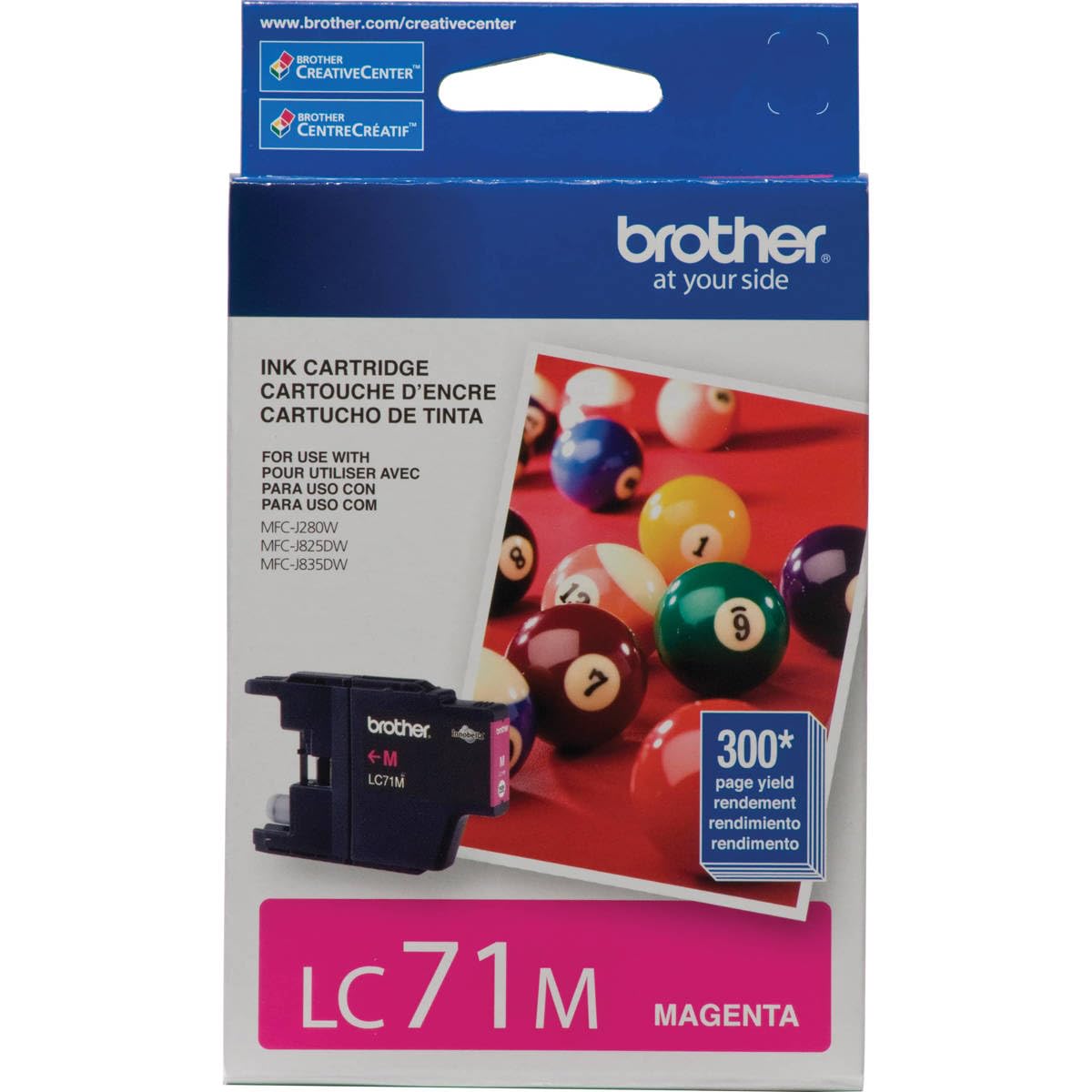 Brother 2 Pack LC71 Innobella Standard Yield Magenta Ink Cartridge, 300 pages Yield