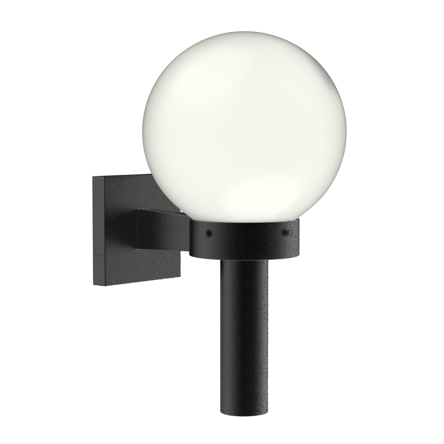 Progress Lighting Acrylic Globe 1-Light Shatter-Resistant Acrylic Shade Modern Outdoor Wall Lantern Light, Outdoor, P5626-60, Matte Black