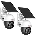 DEKCO Security Cameras Wireless Outdoor, Solar Powered, Panoramic PTZ, Auto Motion Tracking, True 2K, Color Night Vision, Spotlights, 2-Way Talk, 2