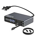 X-Star 320W 8-Port Retractable USB C Charger Block Charging Station,Upgraded GaN3.0 PD 100W Desktop Laptop Chargers,Fast Multiple USB Charging Hub