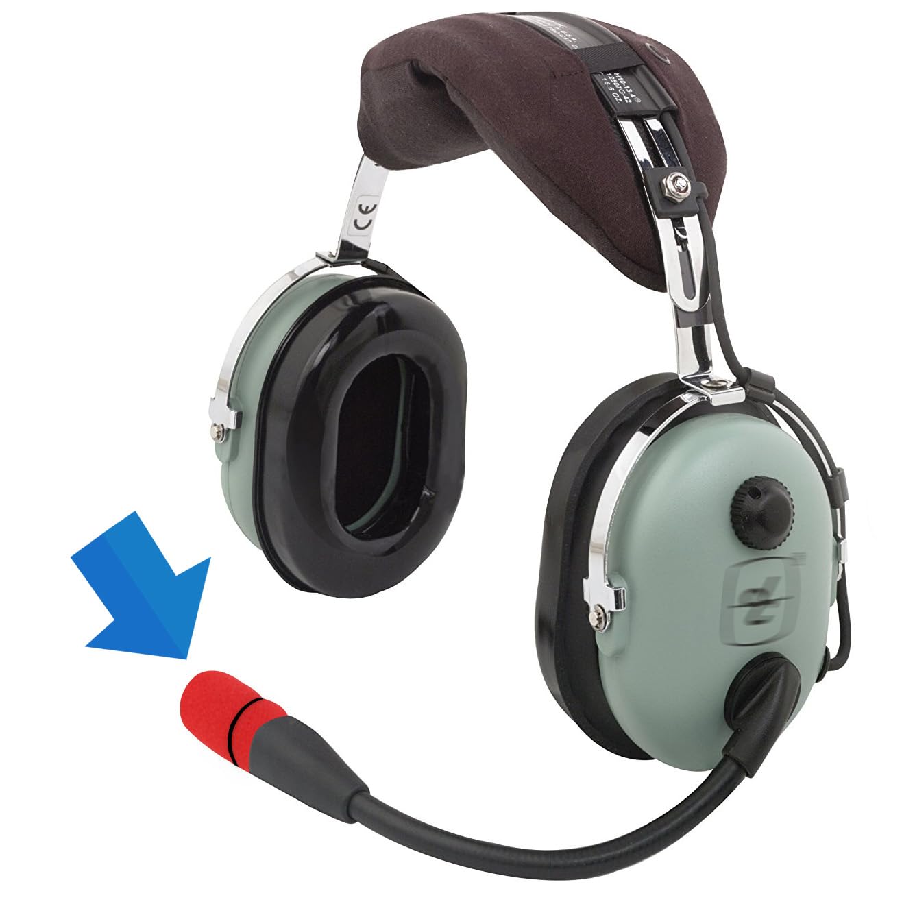 LEFXMOPHY Red Windscreen for David Clark M7A Mic Cover, M-4 / M-7 / H10 / H20 /DC PRO-X2 / PRO-2 / DC ONE-X ENC Headset Aviation Microphone