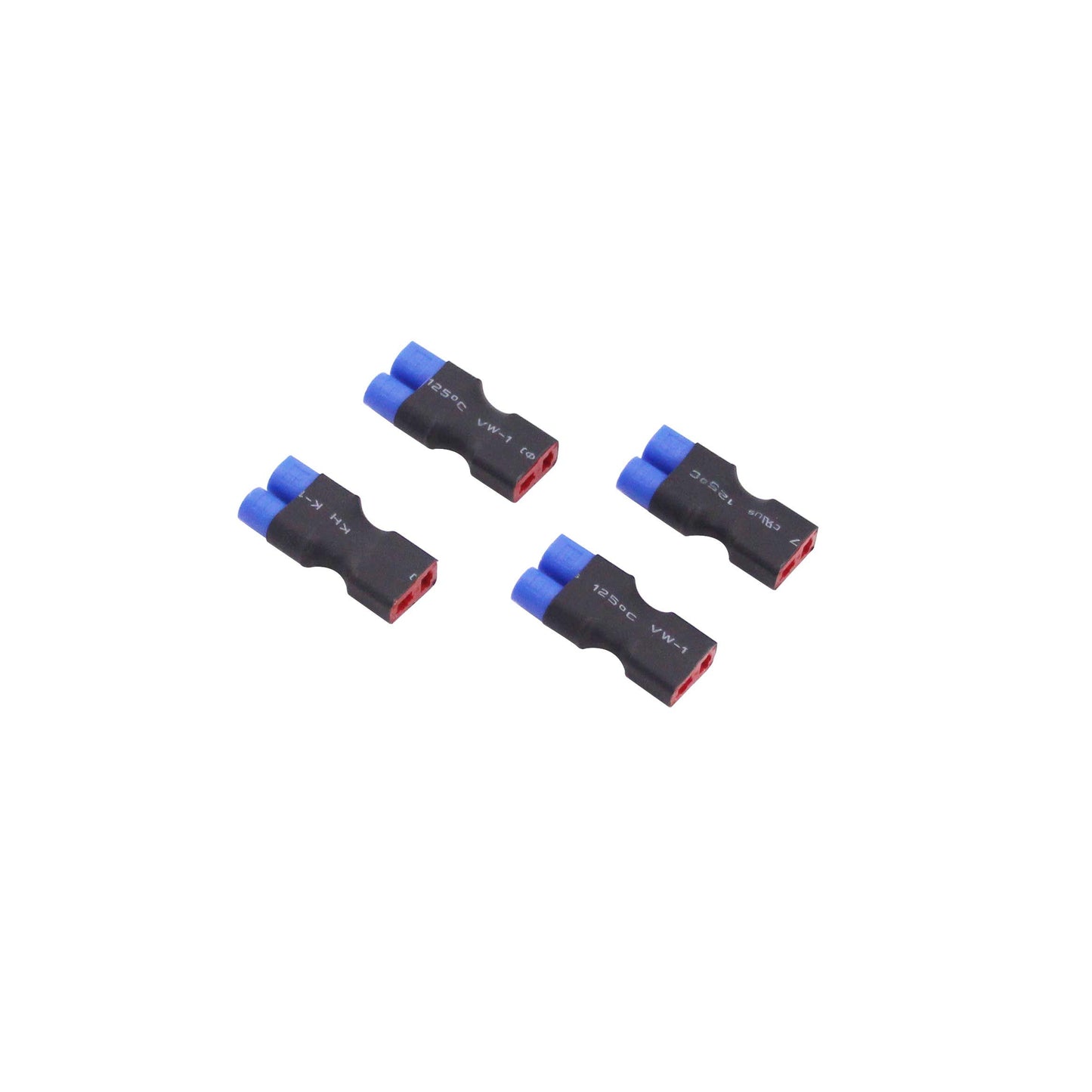 BDHI 4pcs No Wires Connector - Female T-Plug Style to Male EC3 Adapter(B152-4)