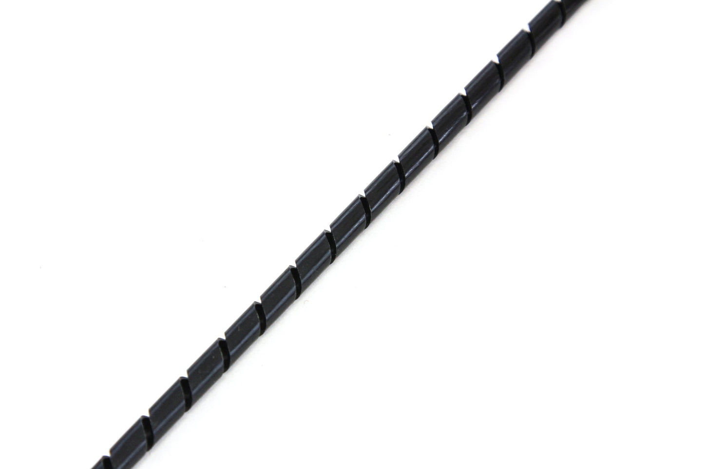 33FT PE 1/4 Inches (6 mm) Black Polyethylene Spiral Wire Wrap Tube PC Manage Cable for Car Computer Cable