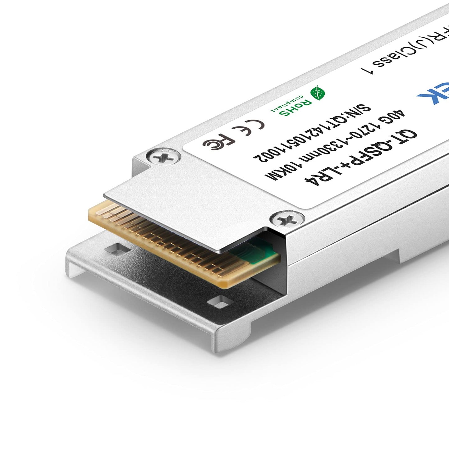 QSFPTEK 40G QSFP+ Module LC Single-Mode Transceiver 40GBASE-LR4 for Mellanox MC2210511-LR4 (1310nm, 10km, with DDM)