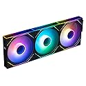 Thermalright TL-M12Q-S X3 120mm PC Case Fans, PWM ARGB Fans, 2000RPM High Airflow, Daisy-Chain, Infinity Mirror Lighting, 3-Pack
