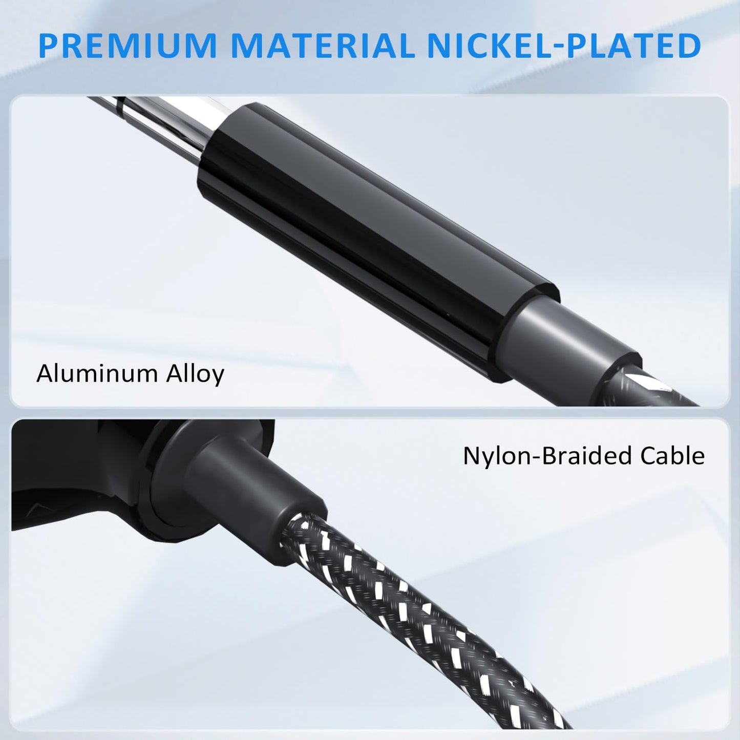 LP Headphone Splitter, Nylon-Braided 3.5mm Audio Stereo Splitter, Male to 3 Female Ports for MacBook, Mac, iPad, iPhone(?6), iPod, Tablet, Laptop, PC