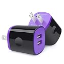 USB Wall Charger, 2Pack Travel Charging Block Dual Port USB Cube Power Adapter Wall Plug Compatible iPhone 17/16/15/14/13/12/11/Pro Max/SE/XS/XR