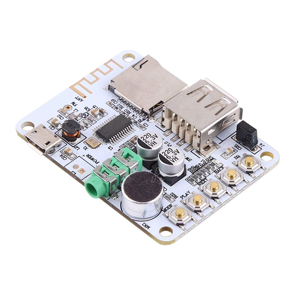 New Bluetooth Audio Receiver Microphone Amplifier USB TF FM MP3 Decoder WMA WAV FLAC Player(Bluetooth+Controller+Receiver)