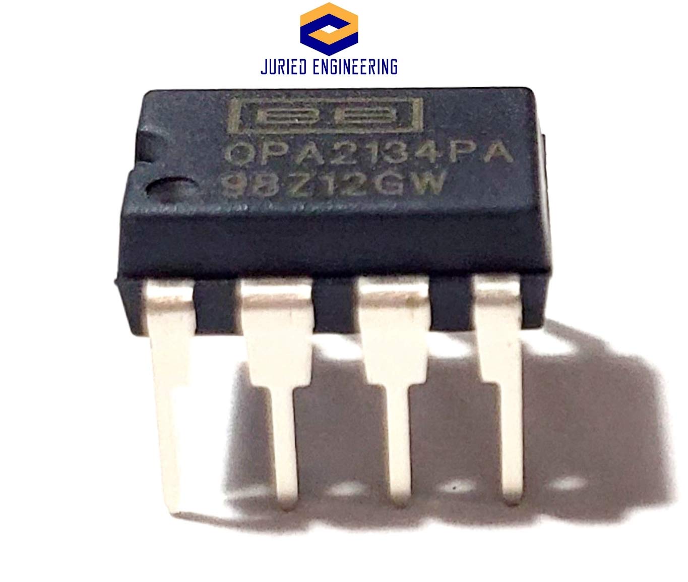 Juried Engineering OPA2134PA OPA2134 SoundPlus™ Audio Operational Amplifier with Low Distortion, Low Noise and Precision Breadboard-Friendly IC DIP-8