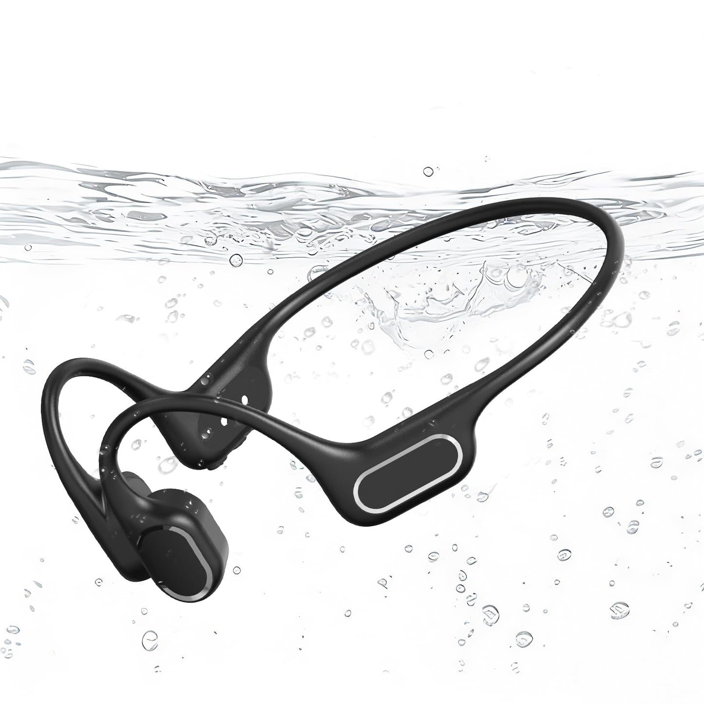 Fanisic Swimming Headphones/Earbuds, Bluetooth 6.0 & MP3 with 32GB Memory IP68 Waterproof Bone Conduction Headphones, Underwater Open Ear Headphones