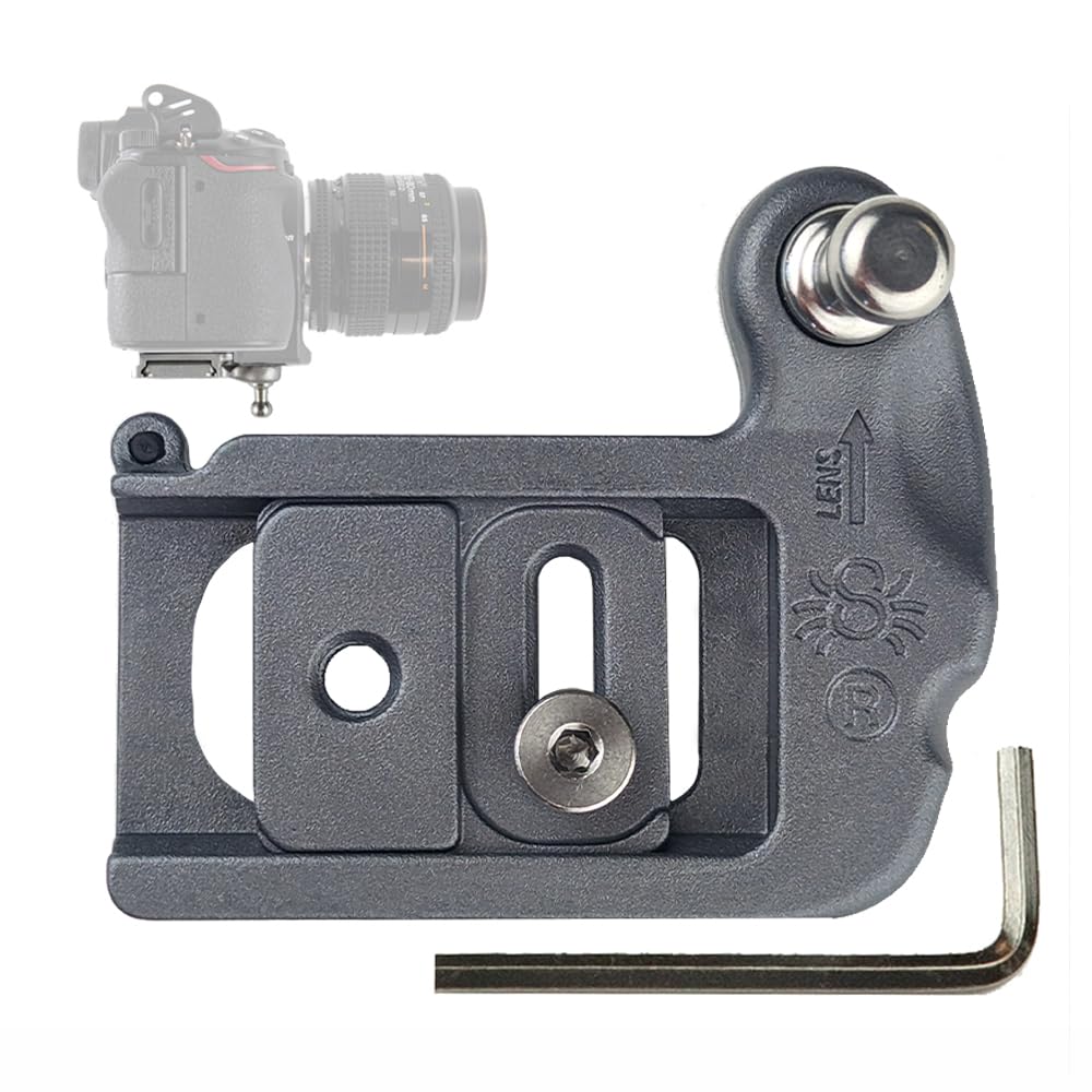 Spider Holster - SpiderPro Mirrorless Camera Plate for Any Spider Camera Holster with Universal Tripod Compatibility and Secure Anti-Twist Spider Pin