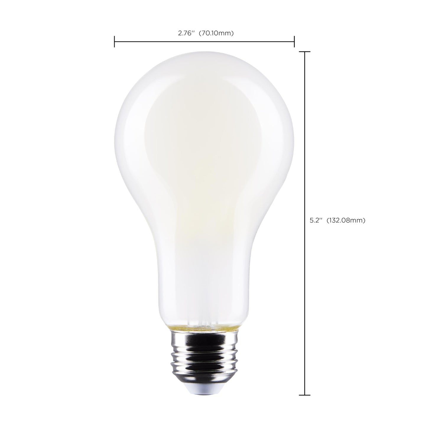 Satco S12449 LED High-Lumen A21 Filament Bulb, 150W Replacement, White, 18.5 Watts