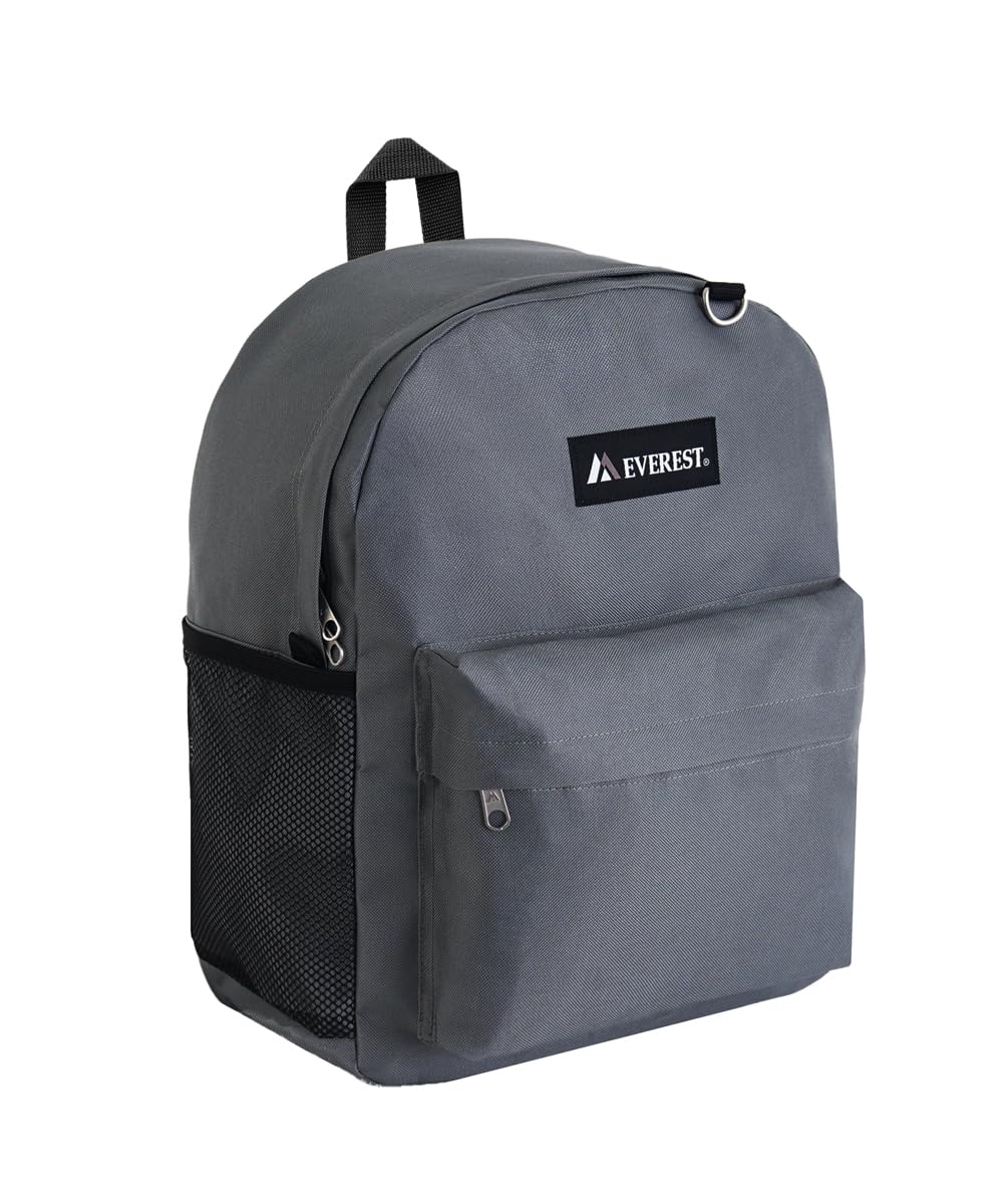Everest Classic Laptop Backpack w/Dual Side Mesh Pocket