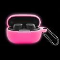 LEFXOMPHY Cover for TOZO A1 Wireless Earbuds 2025 (Not Fit 2023 2024 Version), Soft Silicone Pink Protector Glow in Dark